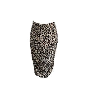 Leopard Print Skirt by New Mix